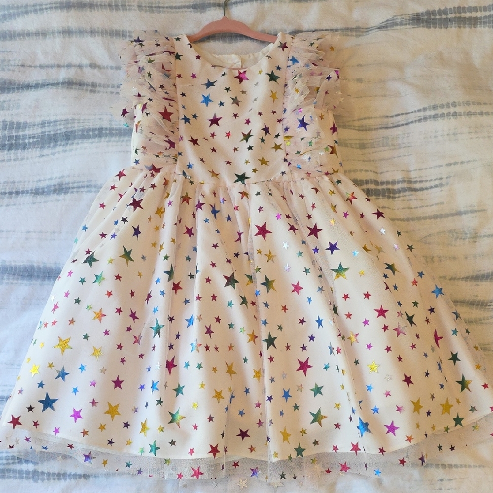 Pastourelle Starry White Dress